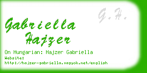 gabriella hajzer business card